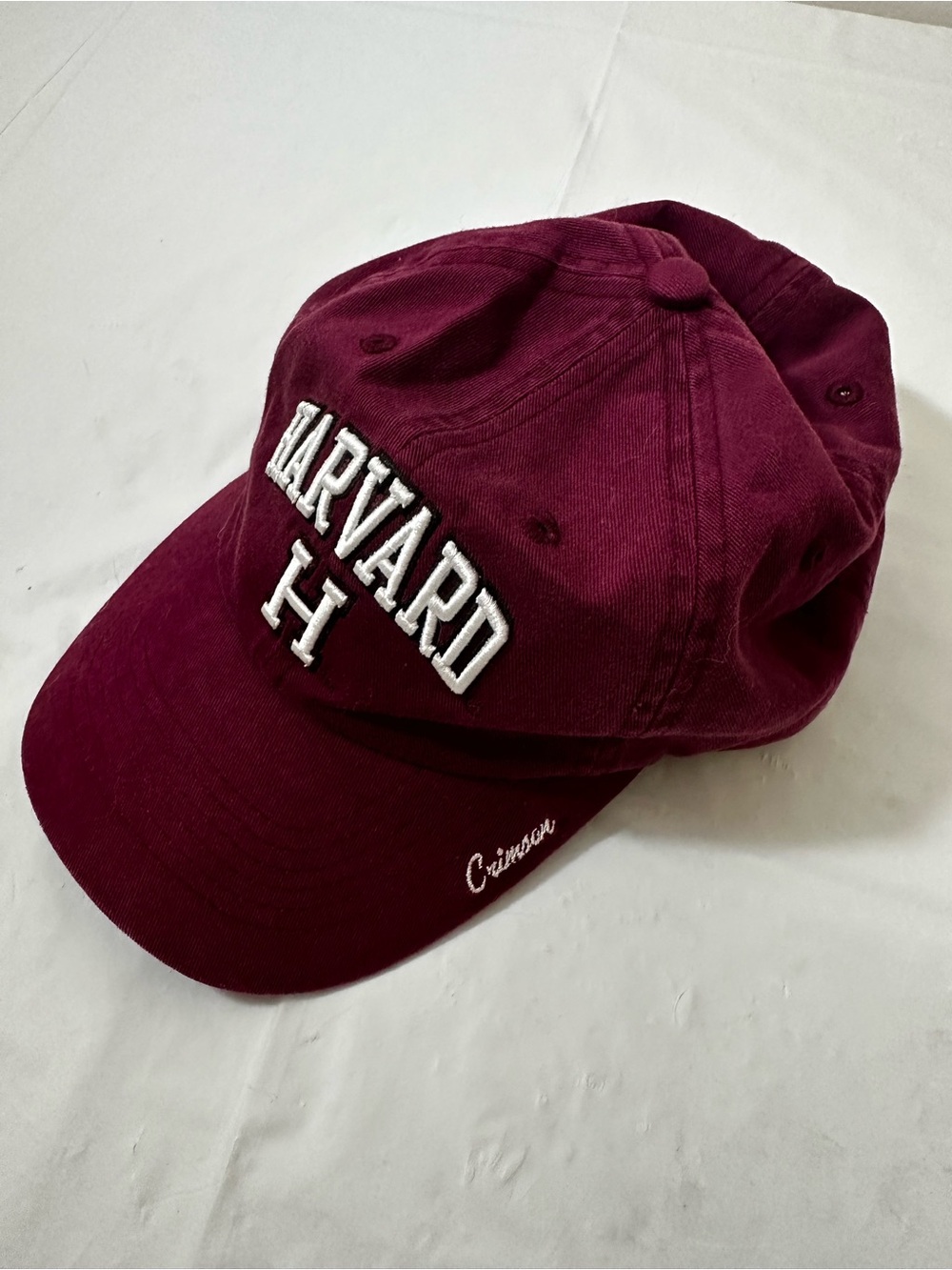 Crimson HARVARD Embroidered Maroon Baseball Cap